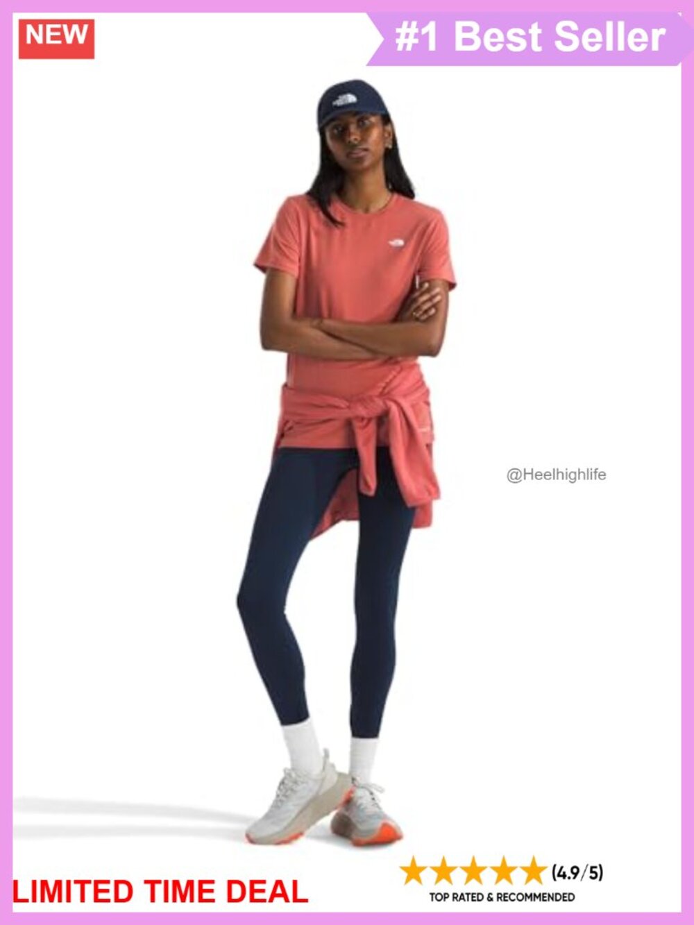Short Sleeve Crewneck Active Tee Moisture Wicking Recycled Polyester - Picture 2 of 3
